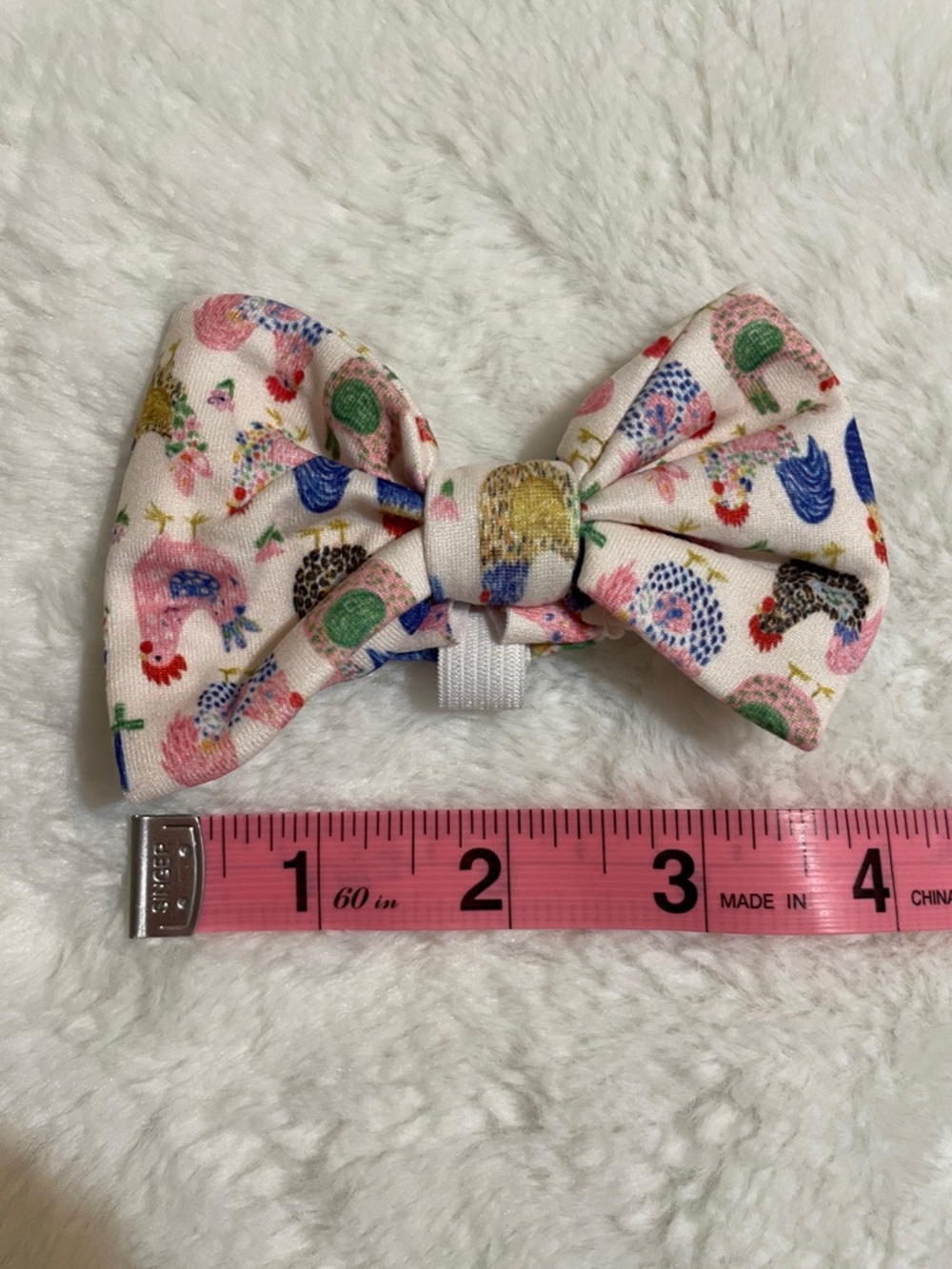 🎉LAST CHANCE 🎉🐓 Fancy Flock Pattern Pet Bow Tie - Picture 7 of 11